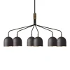 GUBI Lysekroner>Lysekrone Howard 6-lys 134x73 cm gunmetal