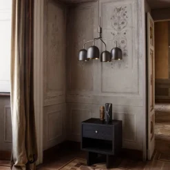 Lysekrone Howard 4-lys Ø 66 cm gunmetal^GUBI Discount