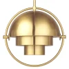GUBI Pendellamper>pendel Multi-Lite, Ø 27 cm, messing/messing