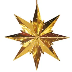 Guldfarvet metalstjerne Mini^STAR TRADING Online