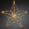 Konstsmide Christmas Julepynt|Julestjerner>Guldstjerne LED-dekorationslampe 37x36 cm