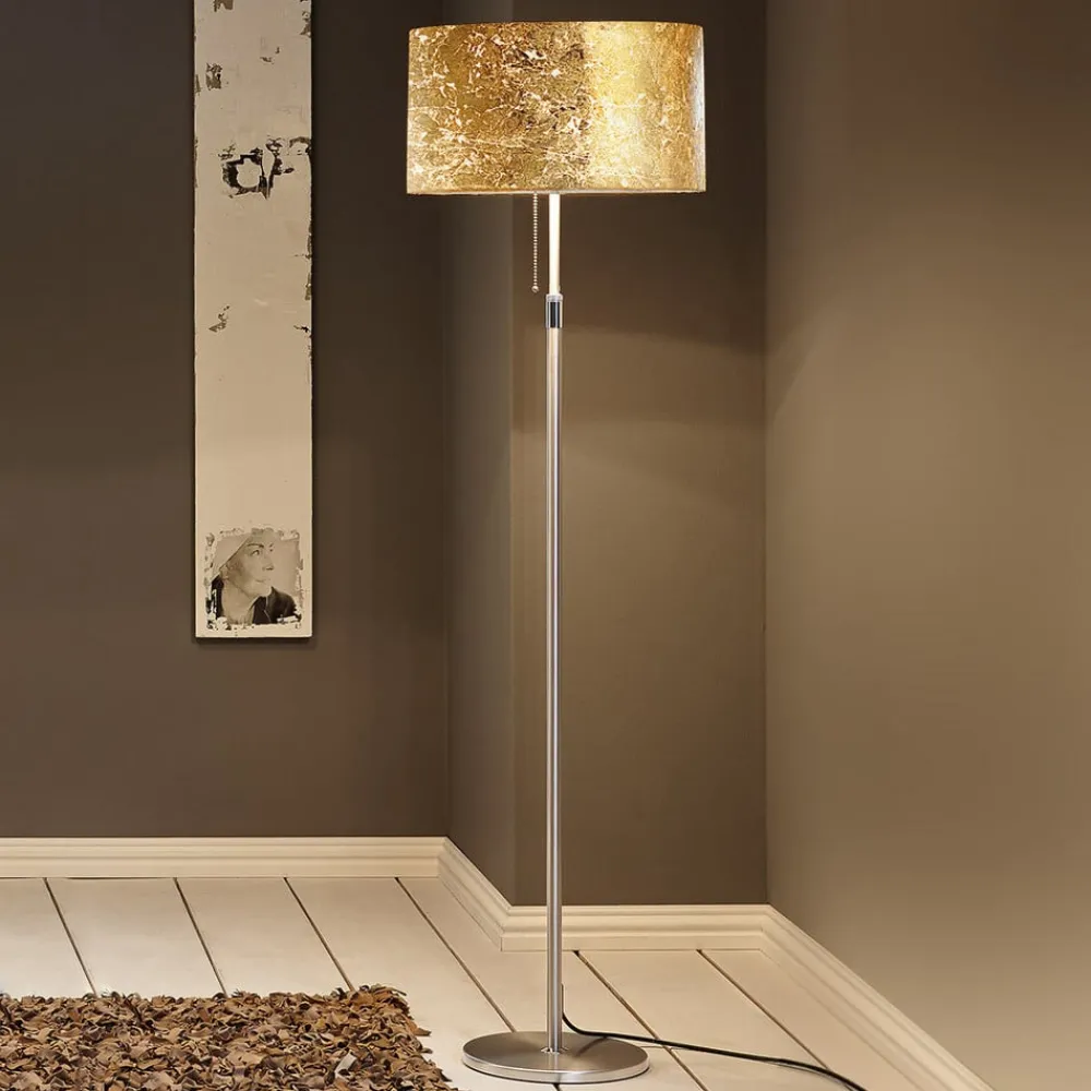 Gulvlampe Alea Loop med bladguld^Hufnagel Clearance