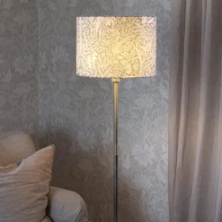 PR Home Gulvlamper>Gulvlampe Amy, Eldertree grøn/guld, højde 150 cm, E27