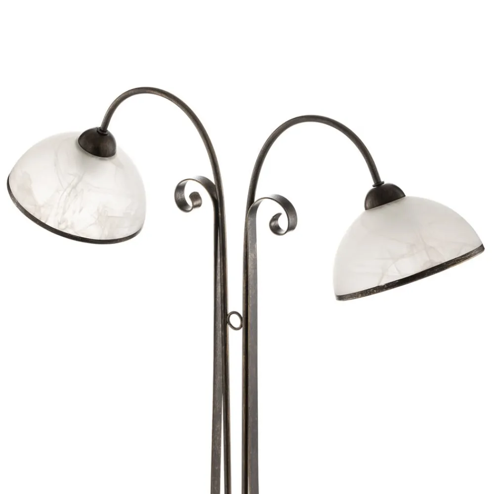 Luminex Gulvlampe Antica i landlig stil, 2 lyskilder