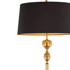 Jupiter Gulvlampe Baranio med stofskærm