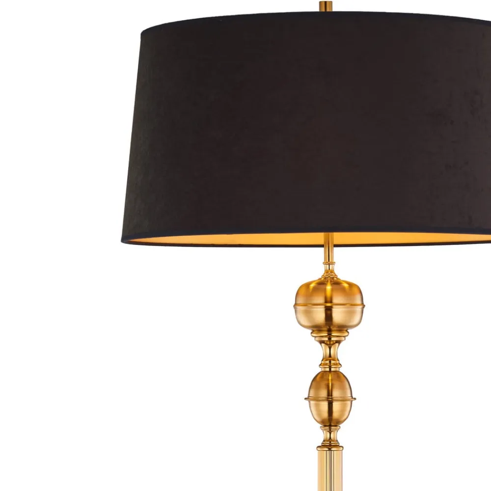 Jupiter Gulvlampe Baranio med stofskærm