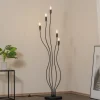 Opviq Gulvlamper|Gulvlamper>Gulvlampe Bonibon 13231 sort metal højde 155 cm 5 lyskilder