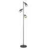 Reality Leuchten Gulvlampe Cadiz, sort/antracit, 3 lyskilder, højde 154 cm