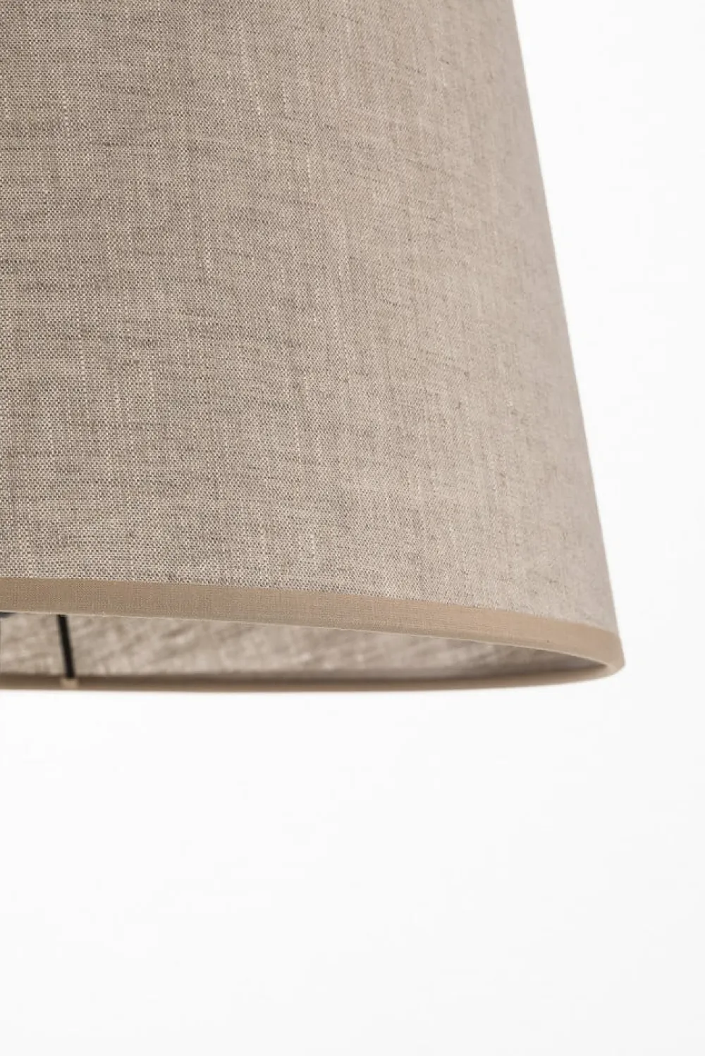 TK Lighting Gulvlampe Chicago med skærm i hør