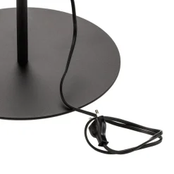 TK Lighting Gulvlampe Chicago med skærm i hør