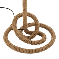 Gulvlampe Corda med stofskærm og tykt reb^ONLI Clearance