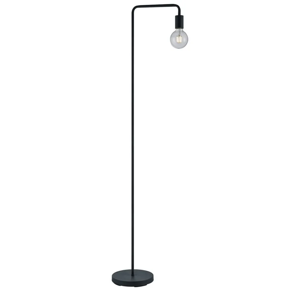 Gulvlampe Diallo uden skærm mat sort^Trio Lighting Discount