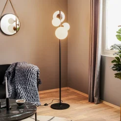 ALDEX Gulvlamper|Gulvlamper>Gulvlampe Dione, 4 lyskilder, sort