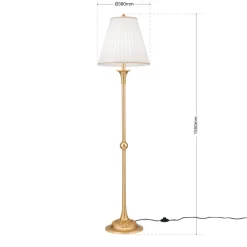 ORION Gulvlampe Donata med plisséskærm