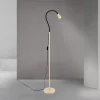 ORION Gulvlamper|Gulvlamper>Gulvlampe Dotty, khaki, højde 145 cm, fleksibel arm, GU10