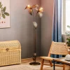 Gulvlampe Dubai i bladlook, 2 lyskilder, bronze^ONLI