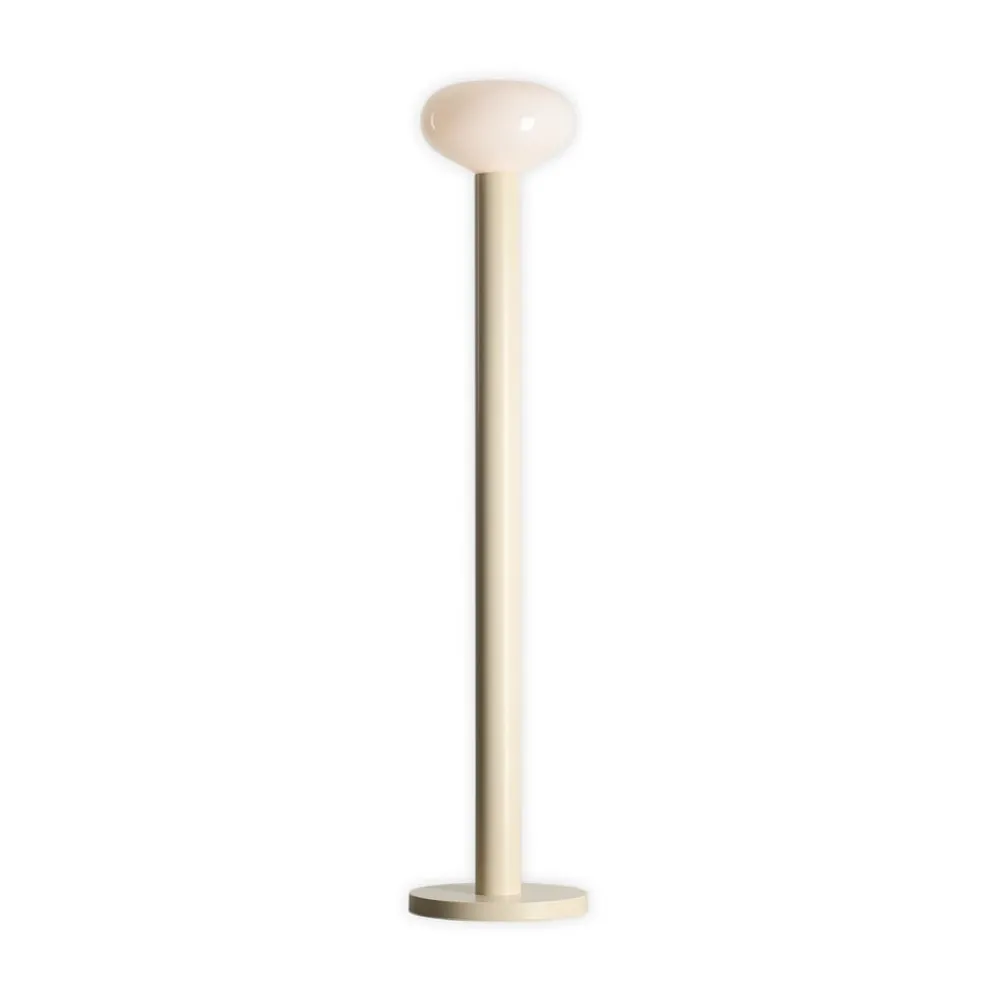 ALDEX Gulvlamper>Gulvlampe Flo, beige, højde 138 cm, 1 lyskilde, glas