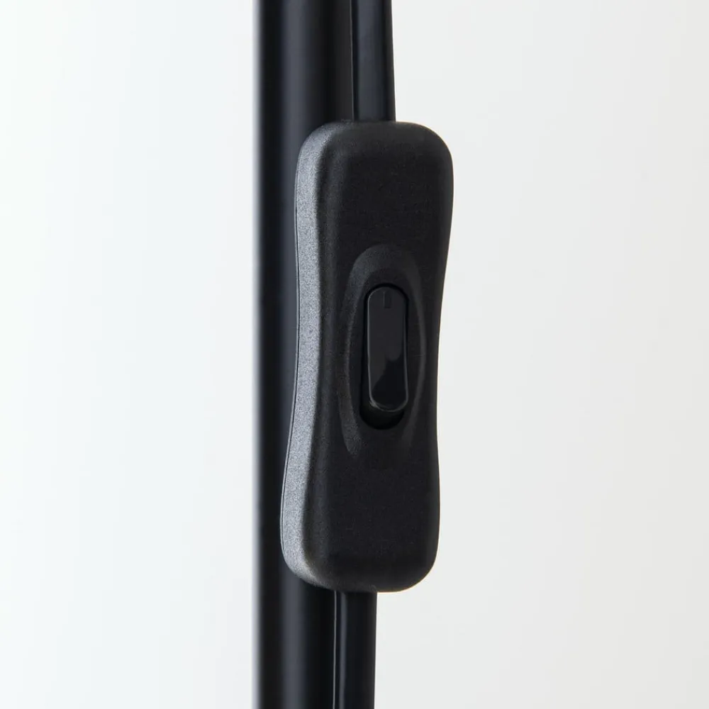 ORION Gulvlampe Gili, sort mat, stål, højde 150 cm, E27