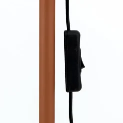 ORION Gulvlampe Gili, stål, koralrød, højde 150 cm, E27