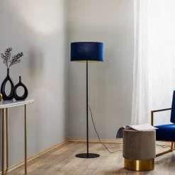 Gulvlampe Golden Roller mørkeblå/guld^Duolla New