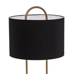 Avonni Gulvlampe LM-9112-1E, marmorfod, tekstilskærm