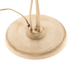 Gulvlampe Lucrezia i elfenben med blomsterlampeskærm^ONLI Discount