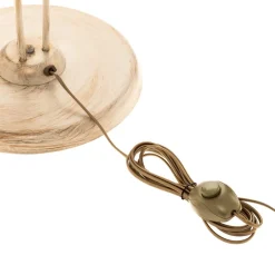 Gulvlampe Lucrezia i elfenben med blomsterlampeskærm^ONLI Discount