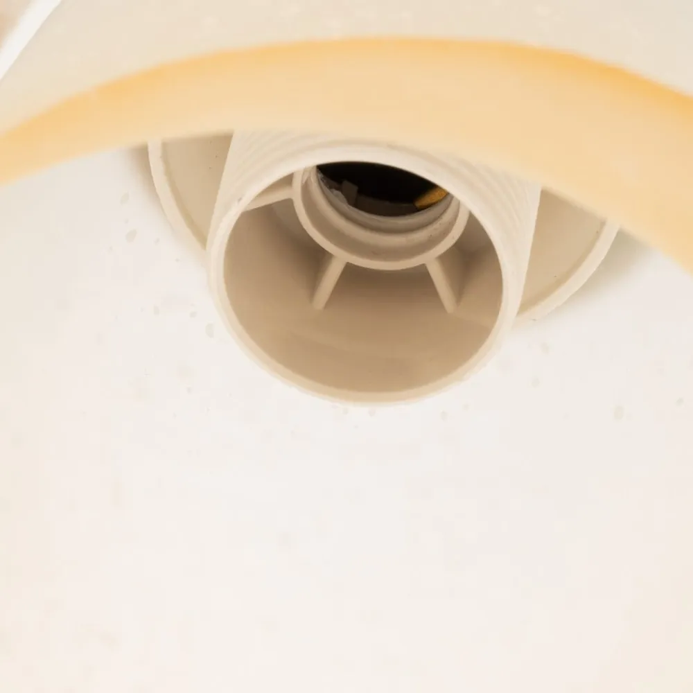 Gulvlampe Lucrezia i elfenben med blomsterlampeskærm^ONLI Discount