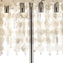 Gulvlampe Makani, krom, med muslingedekor^ONLI Outlet
