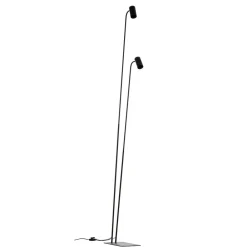 Nowodvorski Lighting Gulvlampe Mono II, 2 lyskilder, sort
