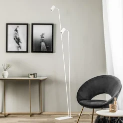 Nowodvorski Lighting Gulvlampe Mono II, 2 lyskilder, hvid