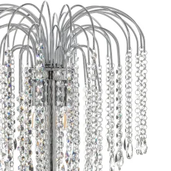 Gulvlampe Pioggia med krystalregn, krom^ONLI Clearance