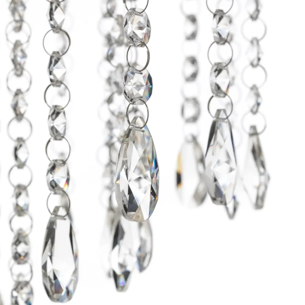 Gulvlampe Pioggia med krystalregn, krom^ONLI Clearance