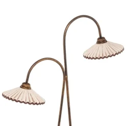 Gulvlampe Rosina med to keramiske skærme^ONLI