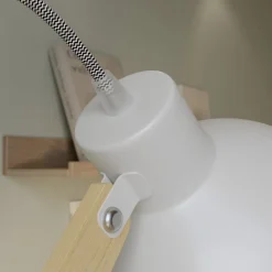 Gulvlampe Skansen, justerbar, hvid^Lamkur Discount