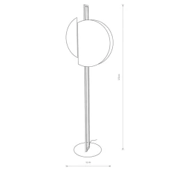Nowodvorski Lighting Gulvlamper|Gulvlamper>Gulvlampe Sunset, mørkebrun/guld/sort