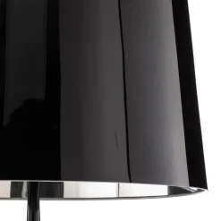 Aluminor Gulvlampe Totem LS med krom-finish, sort
