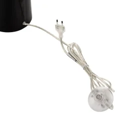 Aluminor Gulvlampe Totem LS med krom-finish, sort
