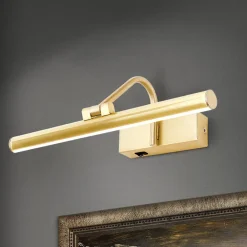 ORION Gang|Væglamper>Gylden LED-gallerilampe Sofia, 30 cm