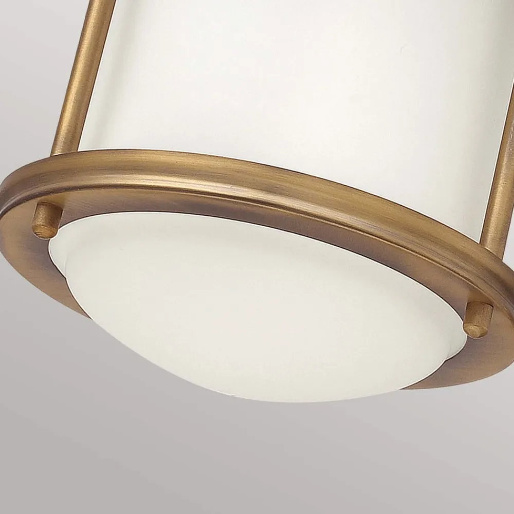 Hadrian Mini udendørs loftslampe, bronze/opalhvid^Quintiesse Online