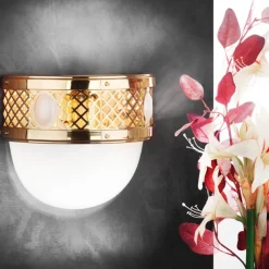 ORION Væglamper>Halvmåneformet ALT WIEN væglampe i messing