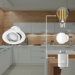 Hama WLAN LED-indbygningsspot, via app CCT hvidt