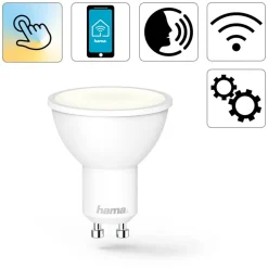 Hama Dæmpbar Led-Pære|Smarte Lyskilder>WLAN LED-reflektor GU10 5.5W 120° CCT dæmpes