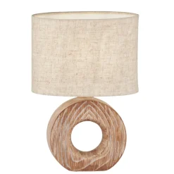 Hanke bordlampe, højde 31 cm, skærm sandfarvet^FISCHER & HONSEL Discount