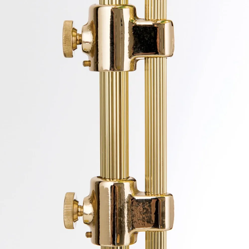 ORION Harvard banklampe med trækafbryder, messing/grøn