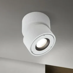 ORION Udendørs Loftlamper>Harvey udendørs spotlampe, hvid, Ø 10 cm, trykstøbt aluminium