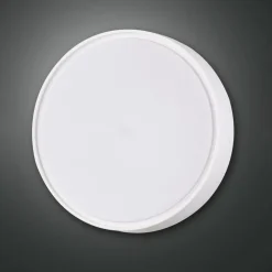 Hatton væglampe, Ø 30 cm, sensor, 2 x E27, hvid, IP65^Fabas Luce Outlet
