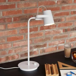 Hübsch Arbejdsrum/Kontor>Ardent bordlampe, lysegrå, jern, E14, højde 54 cm