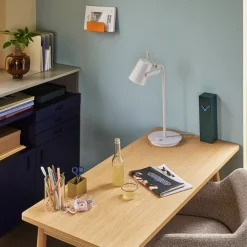 Hübsch Arbejdsrum/Kontor>Ardent bordlampe, lysegrå, jern, E14, højde 54 cm