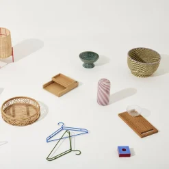 Hübsch Candy-vase, sæt med 2, pink, glas, højde 18 + 26 cm